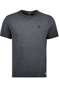 Lerros T-shirt in Ton sur Ton streep patroon