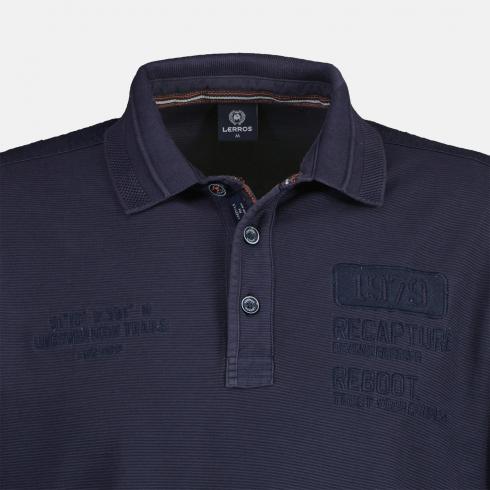 Lerros Sportieve polo met lange mouwen