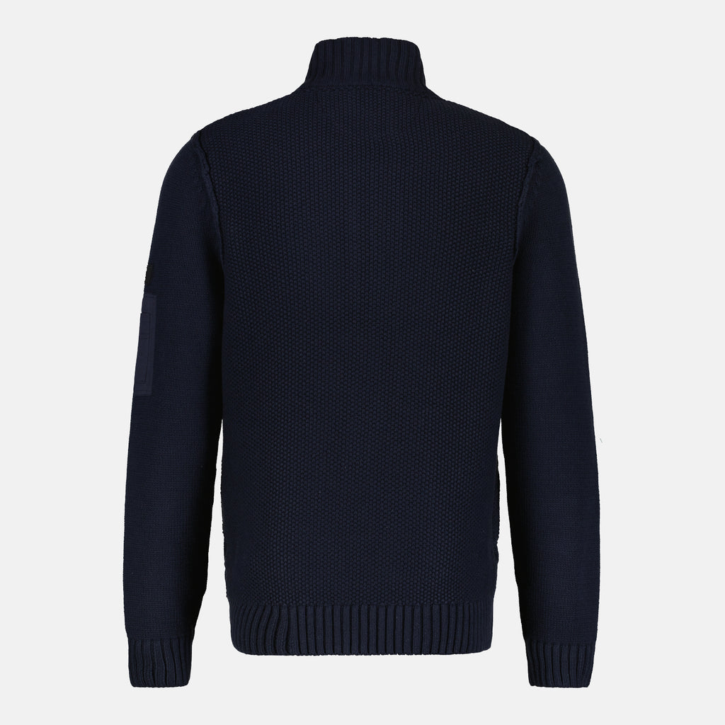 Lerros Grof gebreid vest met kabelpatroon