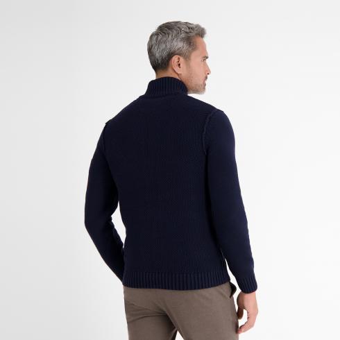 Lerros Grof gebreid vest met kabelpatroon