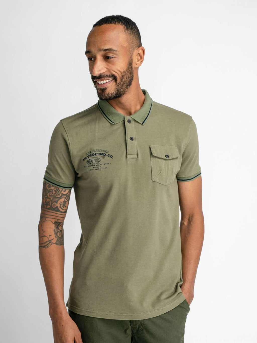 Petrol Industries Polo Dusty army