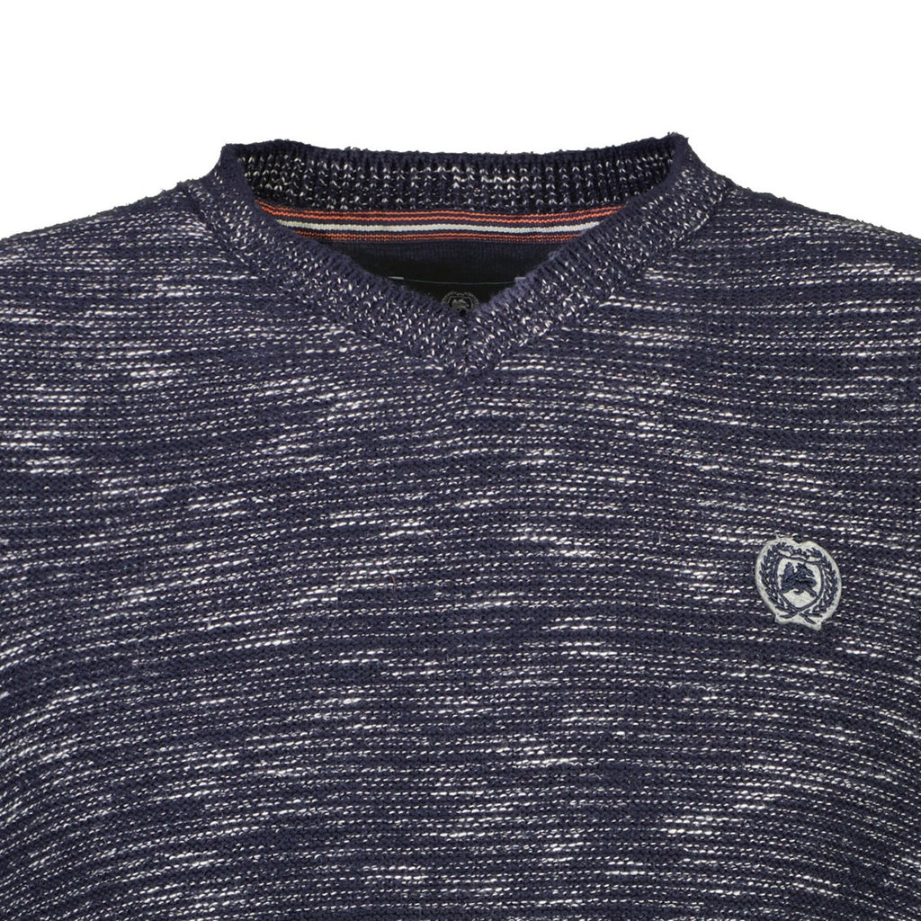 Lerros gebreide trui met V-hals