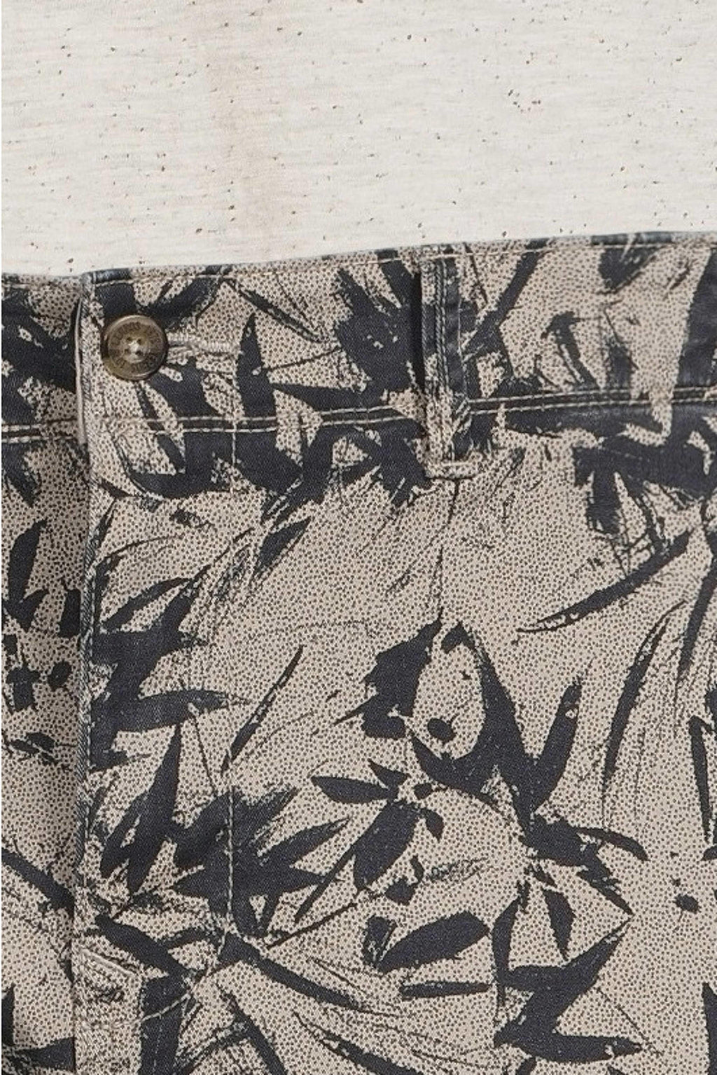Lerros slim fit short met all over print
